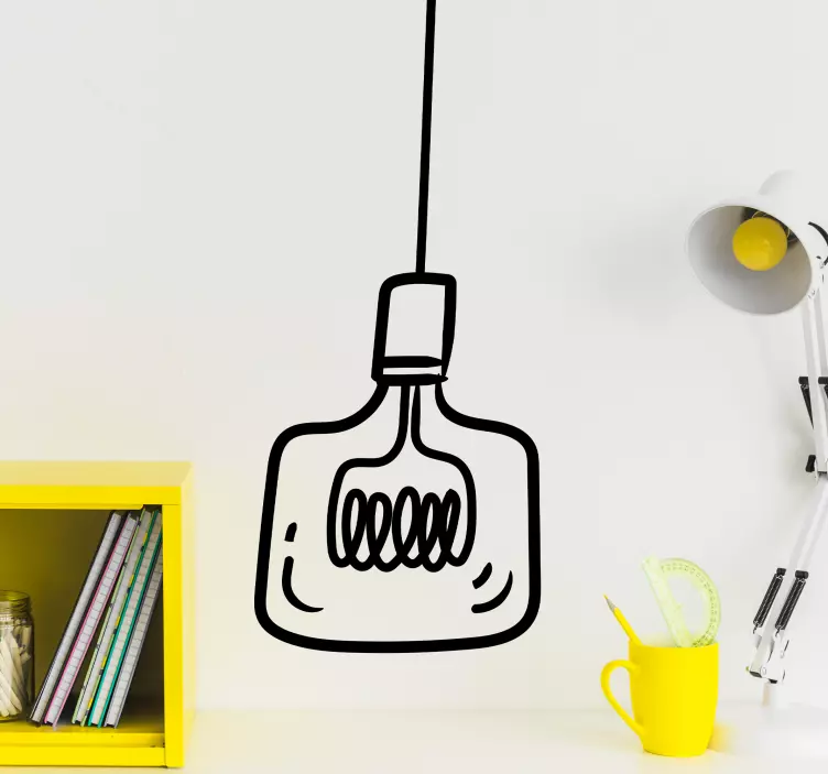 Decoration wall sticker stylish hanging light - TenStickers