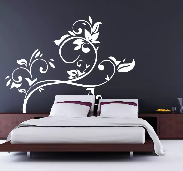 Decorative Floral Branches Stickers - TenStickers