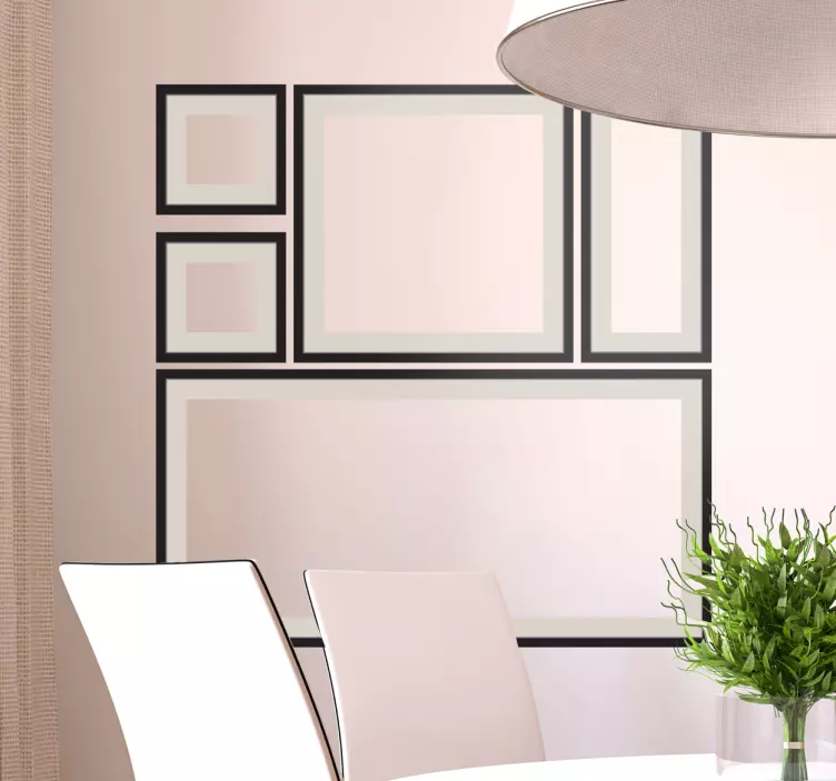 Decorative Frame Composition Sticker - TenStickers