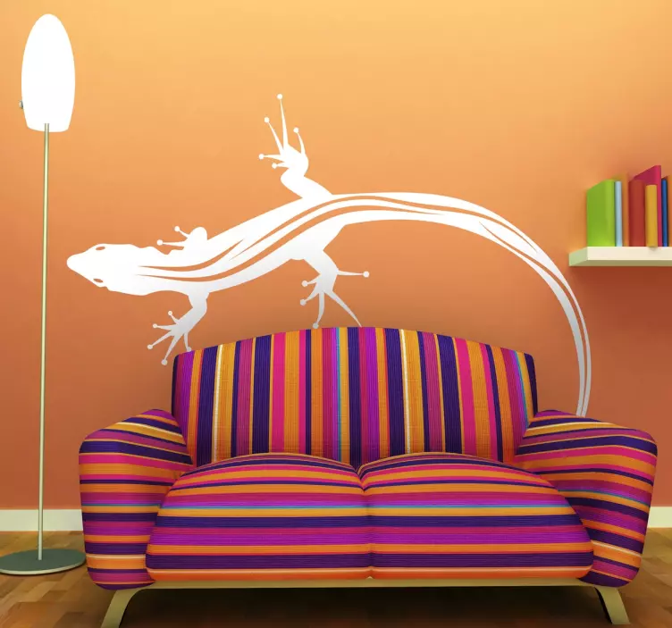 Decorative Gecko Wall Art Decal - TenStickers