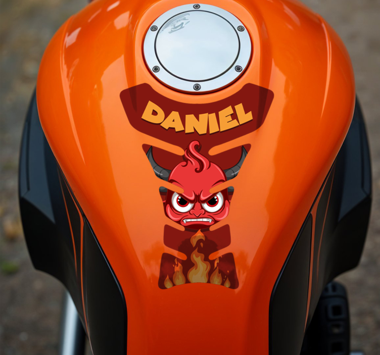 Devil motorcycle sticker - TenStickers