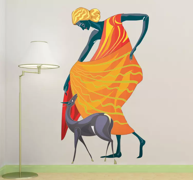 Diana Roman Mythological Decorative Decal - TenStickers