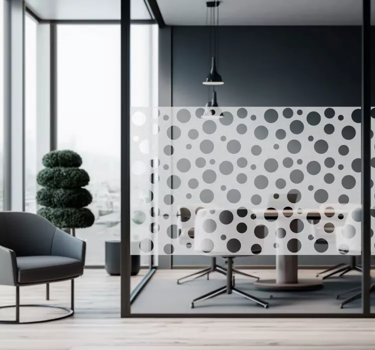 different dots window sticker - TenStickers