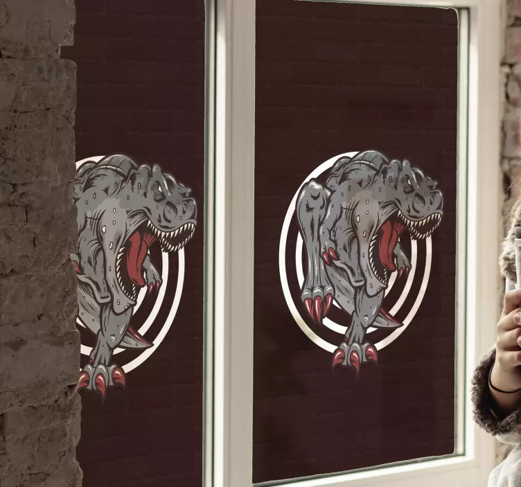 Dinosaur roar design wall sticker - TenStickers