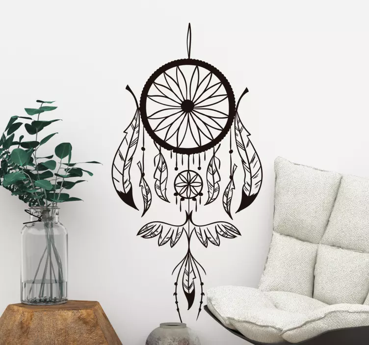 Dream Catcher Motif decoration wall sticker - TenStickers