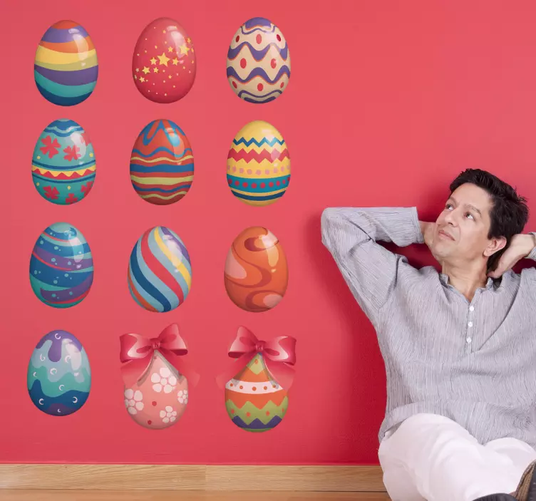 Easter Eggs Sticker - TenStickers