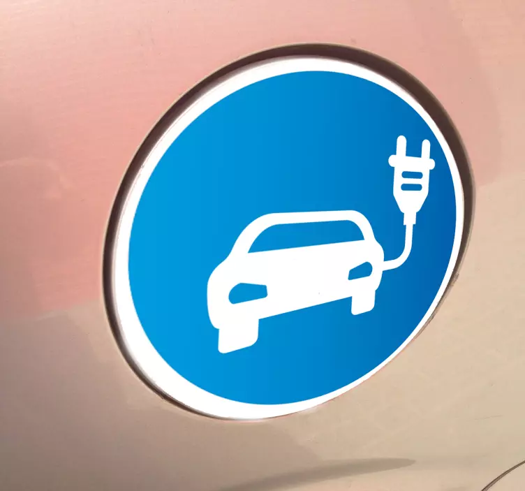 Electric car Car vinyl Sticker - TenStickers