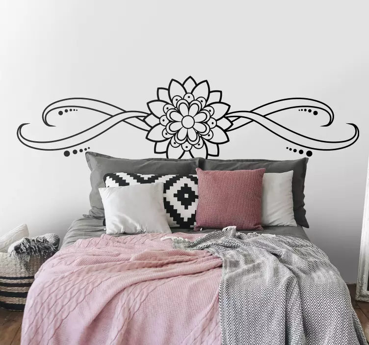 Elegant Floral Accent decoration wall sticker - TenStickers