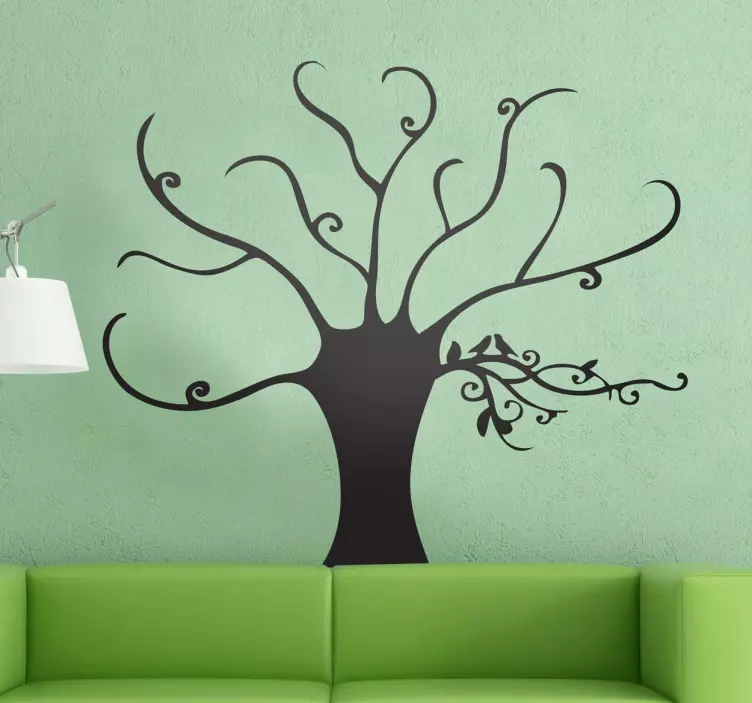 Elegant Tree Decorative Decal - TenStickers