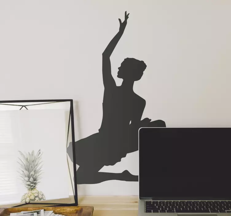 Elegantly posed dance sticker - TenStickers