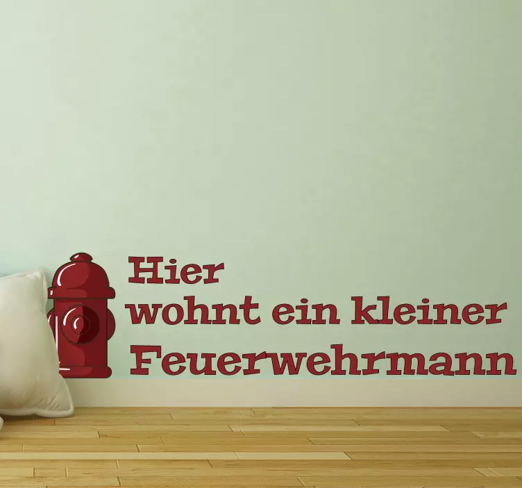 Fire Hydrant Decor Location sticker - TenStickers