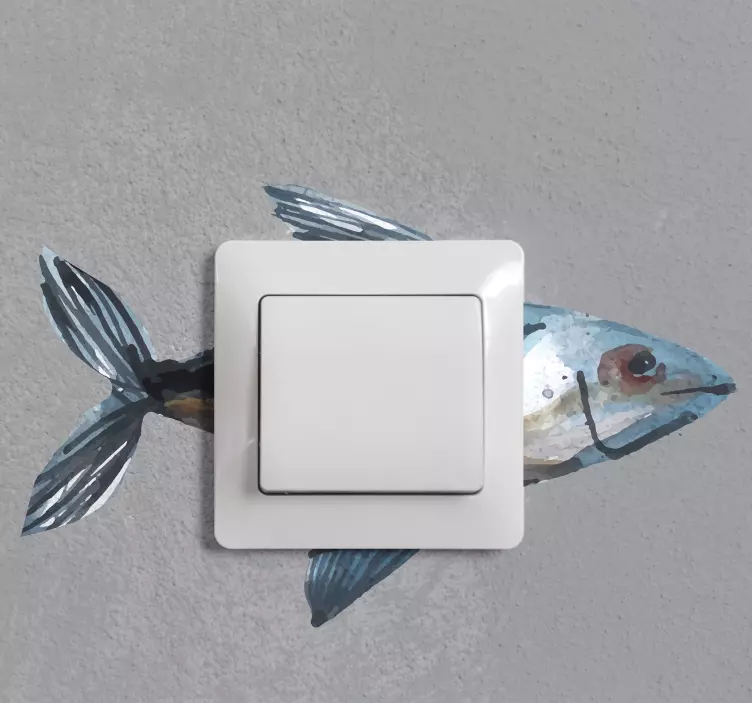 Fish Light Switch Plate light switch sticker - TenStickers