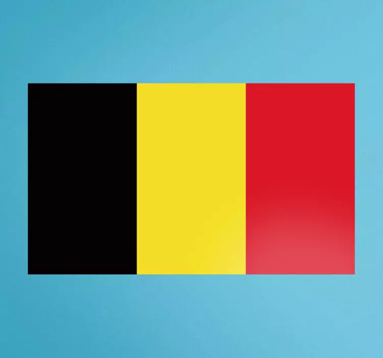 Flag of Belgium Wall Sticker - TenStickers