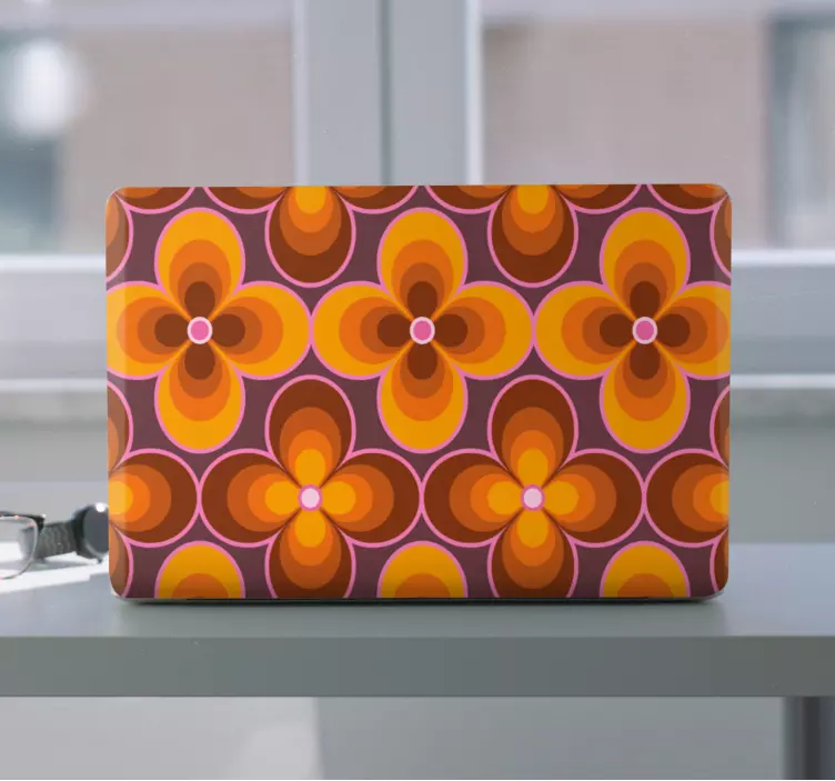 Flower Pattern Design laptop skin - TenStickers