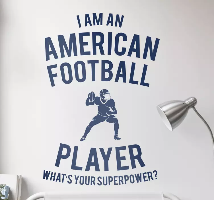 Football sticker American football - TenStickers