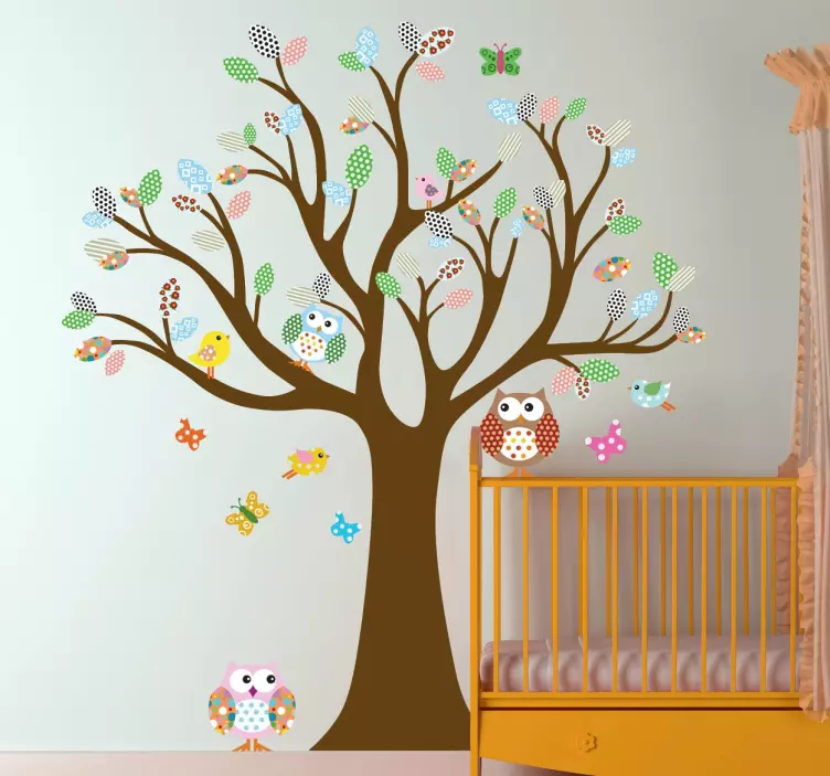 Transform Your Child's Room: Bird Tree Sticker - TenStickers