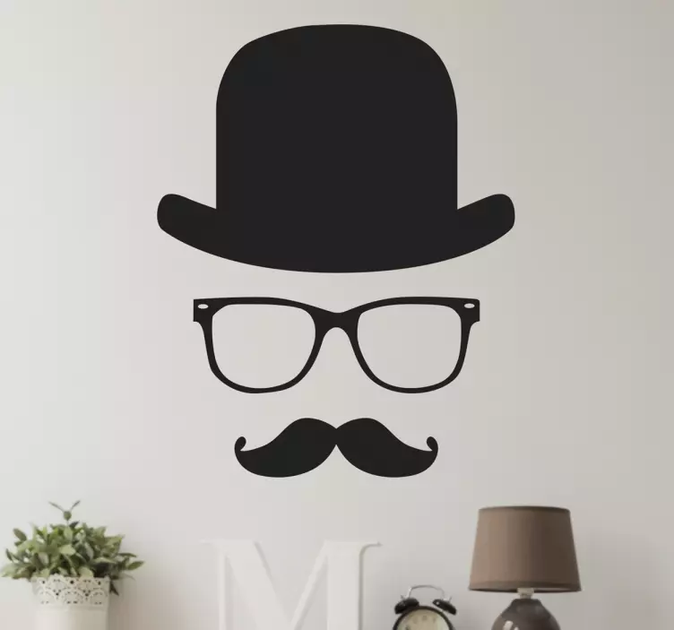 Gentleman Wall Sticker - TenStickers