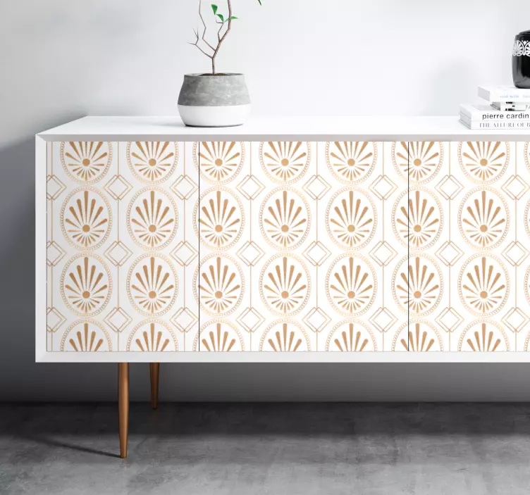 Geometric Patterned Surface furniture sticker - TenStickers