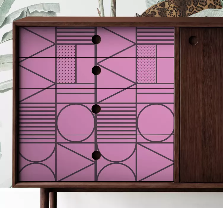 Geometric Patterns Emphasis furniture sticker - TenStickers
