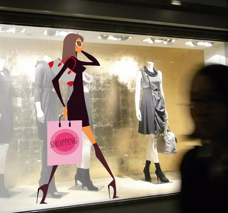 Glamorous Woman Sticker - TenStickers