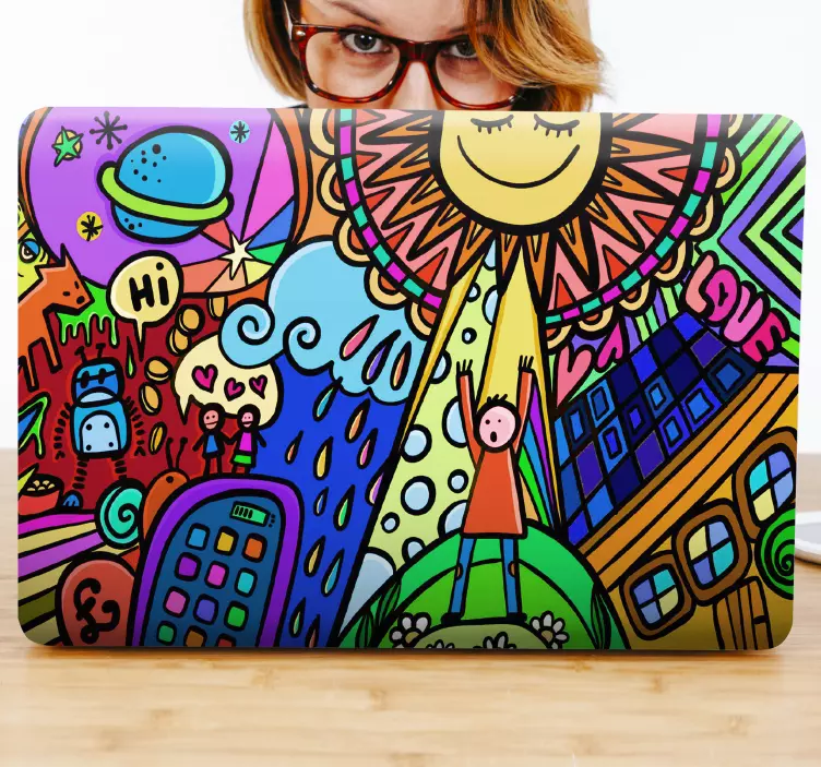 Graffiti art the enfant terrible laptop skins - TenStickers