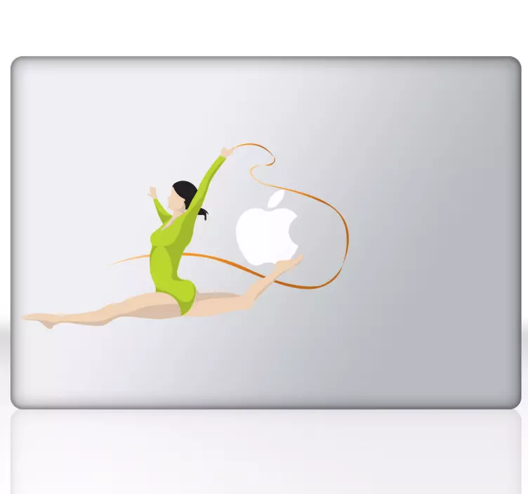 Gymnast Laptop Sticker - TenStickers