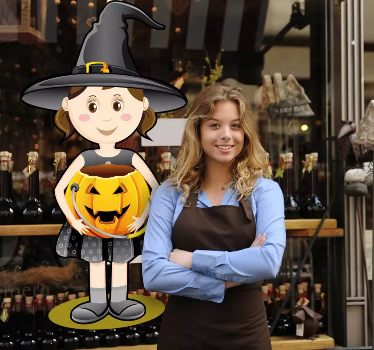 Halloween Girl Sticker - TenStickers