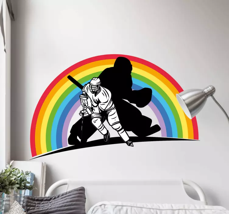 Hockey Players Action sports wall sticker - TenStickers