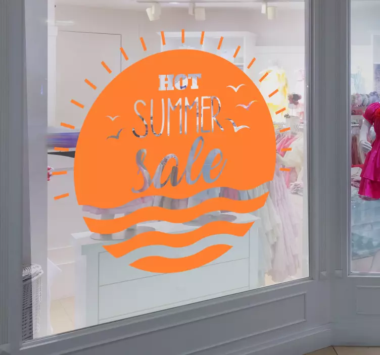 Hot Summer Sale Glass Sticker - TenStickers