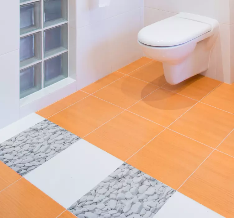 Imitation stone  floor sticker - TenStickers