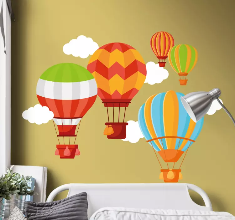 Inflatable Airships wall stickers for kid - TenStickers