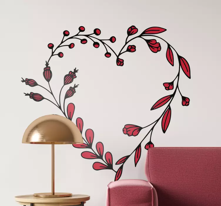Intensa Floral Wall Sticker - TenStickers