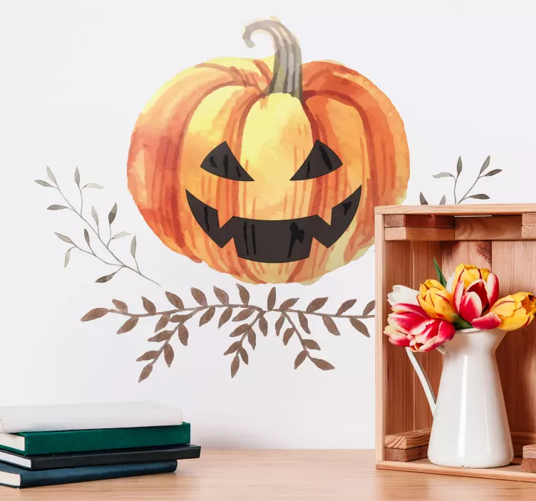 Jack o Lantern Wall Sticker - TenStickers