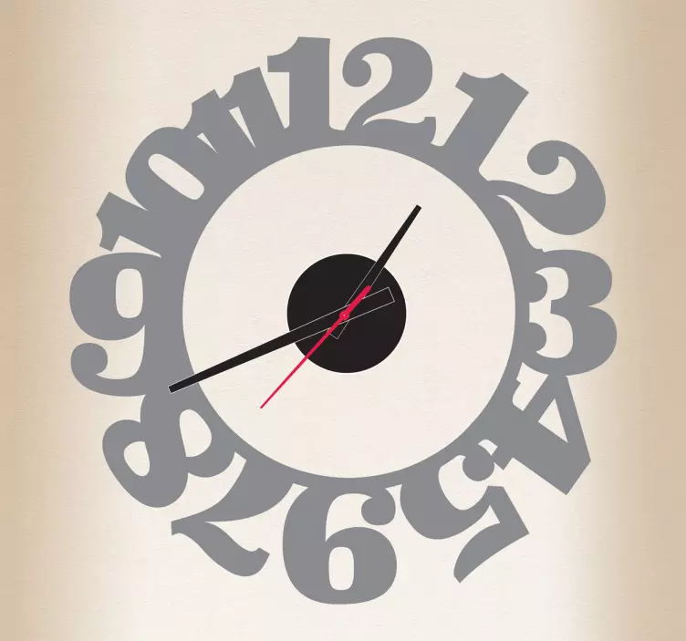 Joint Numbers Clock Sticker - TenStickers