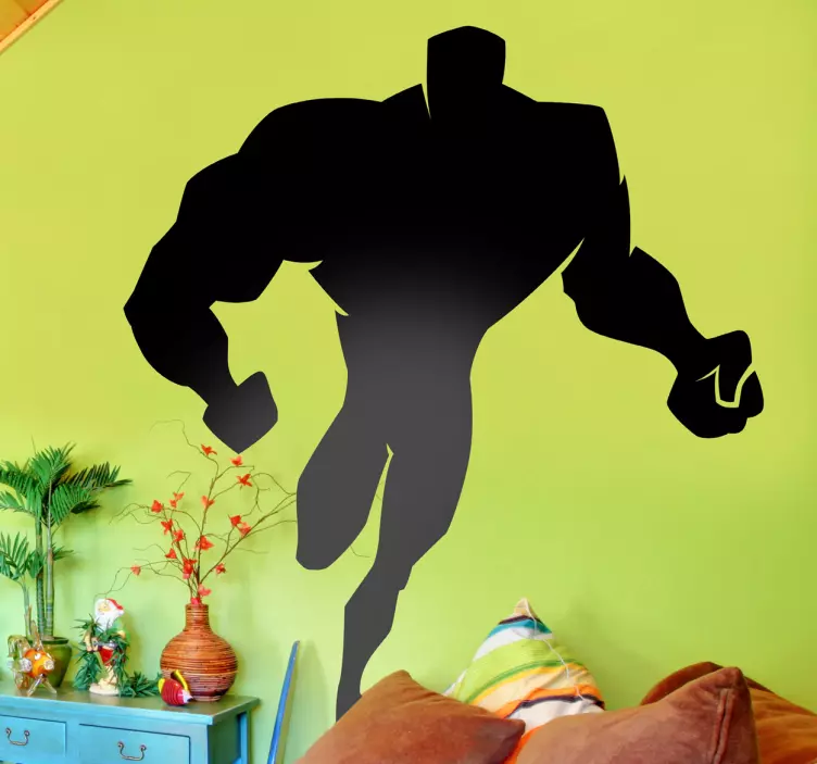Kids Comic Strong Character Wall Decal - TenStickers