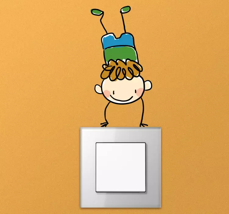 Kids Pirouette Light Switch Sticker - TenStickers