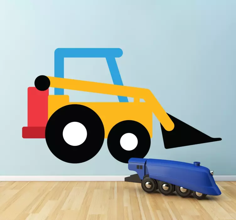 Kids Toy Digger Wall Sticker - TenStickers