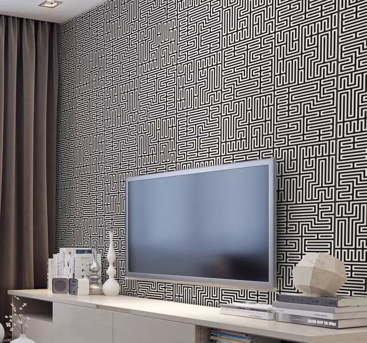 Labyrinth Wall Mural sticker - TenStickers