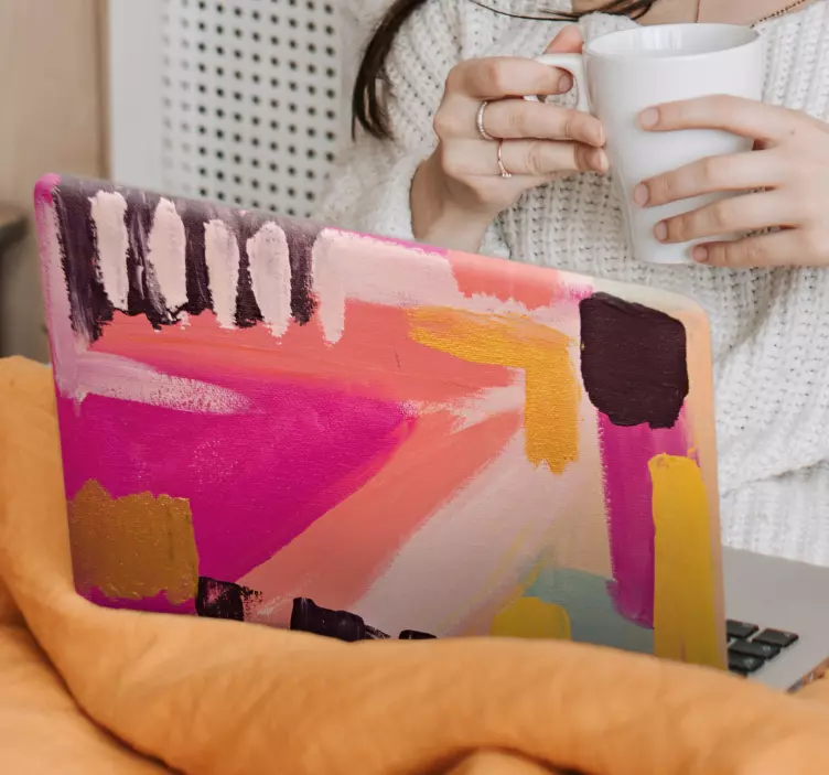 Laptop skin abstract colorful patterns - TenStickers
