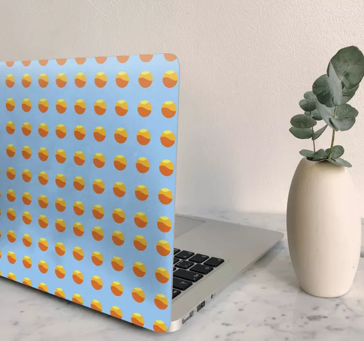 Laptop skin colorful polka dot design - TenStickers