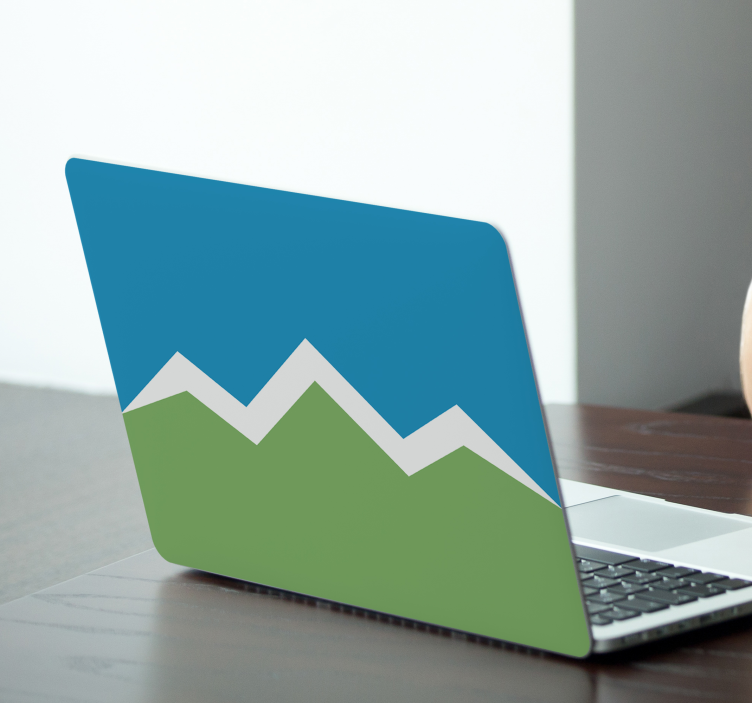Laptop skin mountain abstract art - TenStickers