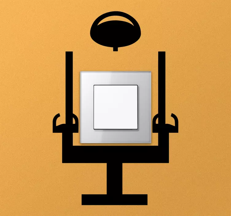 Light switch sticker creative chair light - TenStickers
