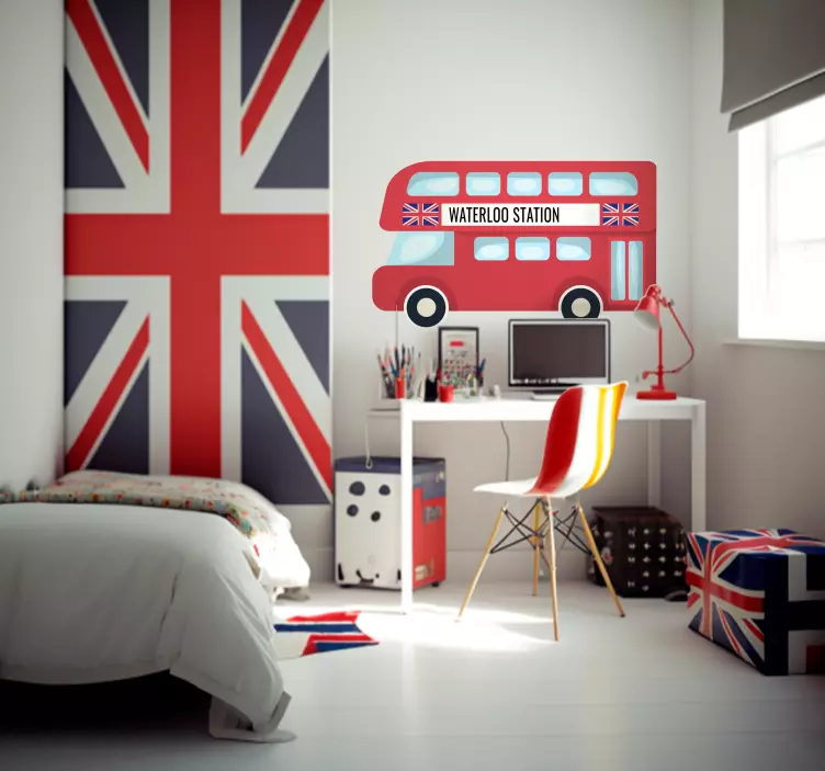 London Bus Custom London stickers - TenStickers