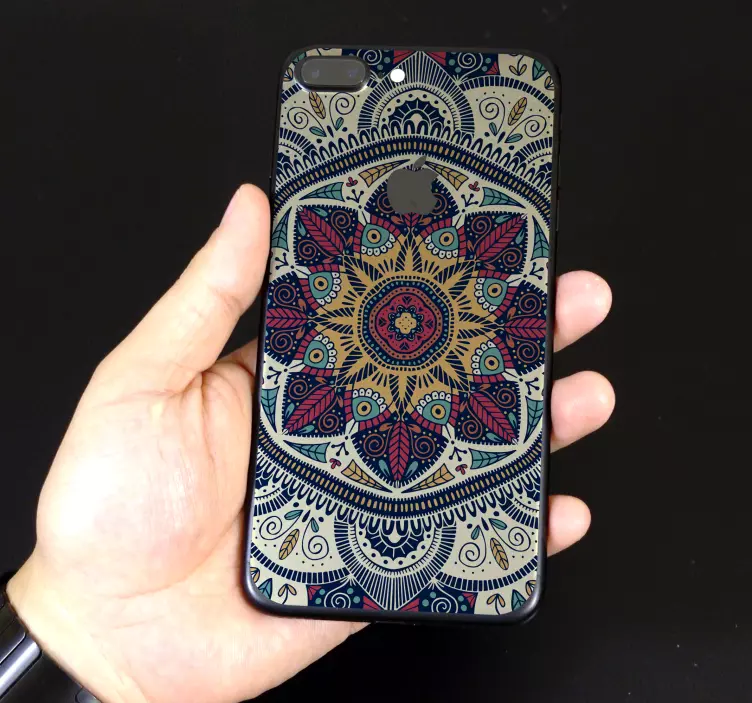 Mandala iPhone Phone Sticker - TenStickers