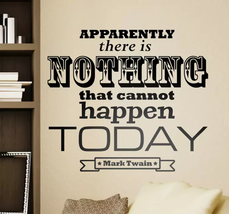 Mark Twain Quote Sticker - TenStickers