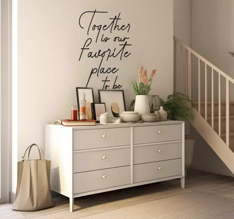 Mein liebster OrtMy favorite place door entrance sticker - TenStickers