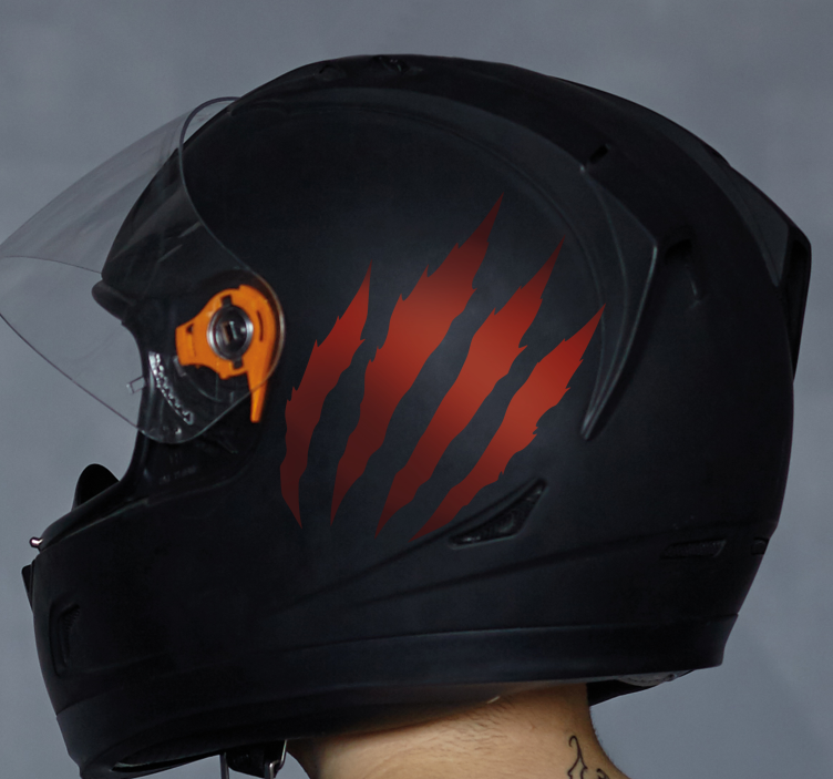 Monocolor scratches design motorcycle sticker - TenStickers