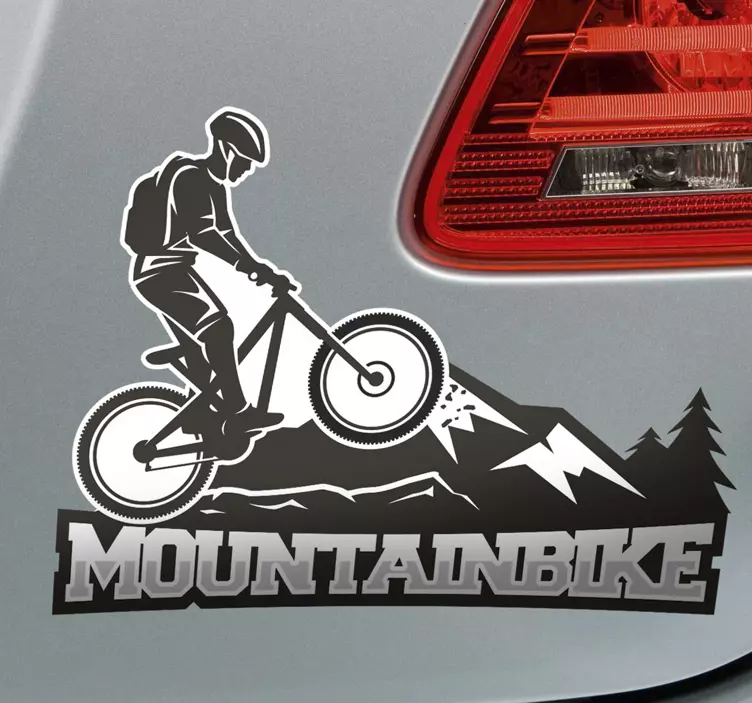 Mountain bike wall sticker - TenStickers