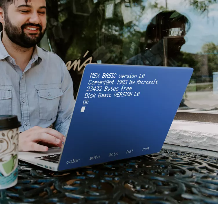 MSX laptop laptop sticker - TenStickers