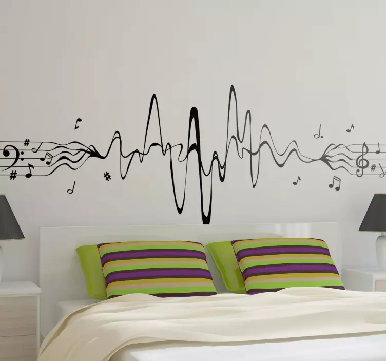 Musical Notes Decor Wall Sticker - TenStickers